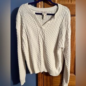 Cream St. John’s Bay Sweater, worn once size Large